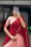 cotton silk half saree