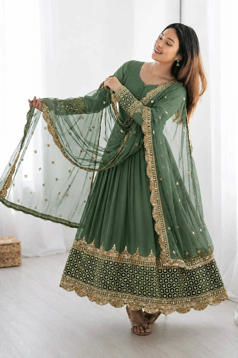 designer anarkali gown for women
