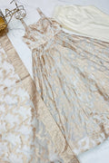 designer banarasi jacquard dress
