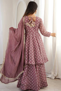 designer crunchy silk sharara