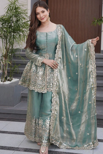 designer embroidery work dress