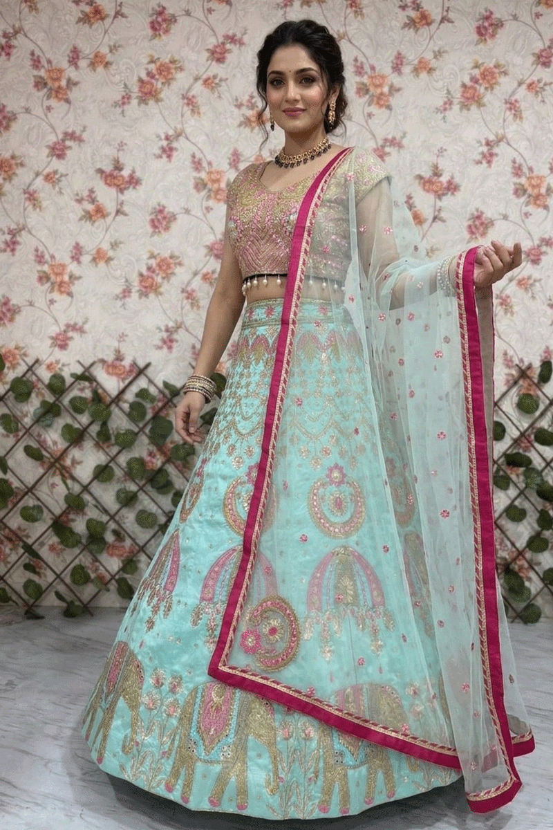 designer engagement lehenga