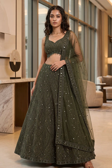 designer heavy sequin lehenga choli