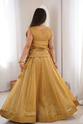 designer lehenga choli with koti