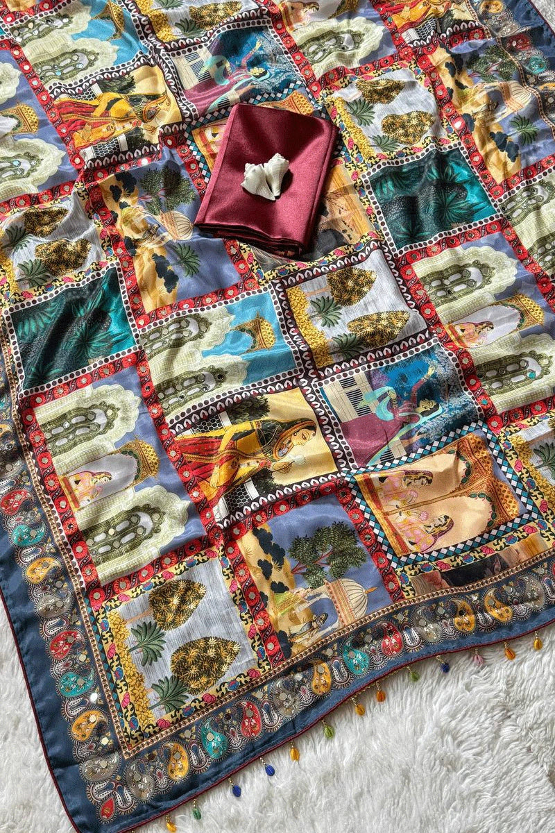 designer rajwadi saree