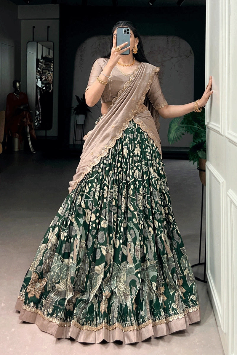 designer reception silk lehenga choli