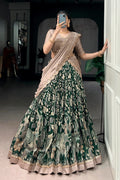 designer reception silk lehenga choli