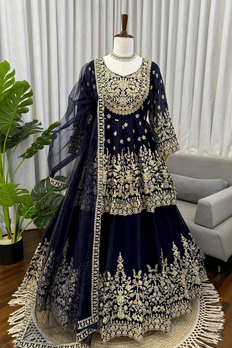 designer sequin work lehenga choli