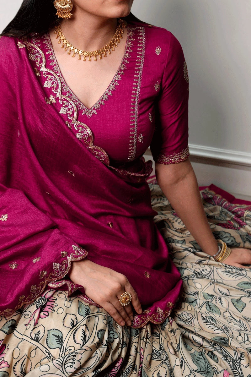 designer tasar silk lehenga choli
