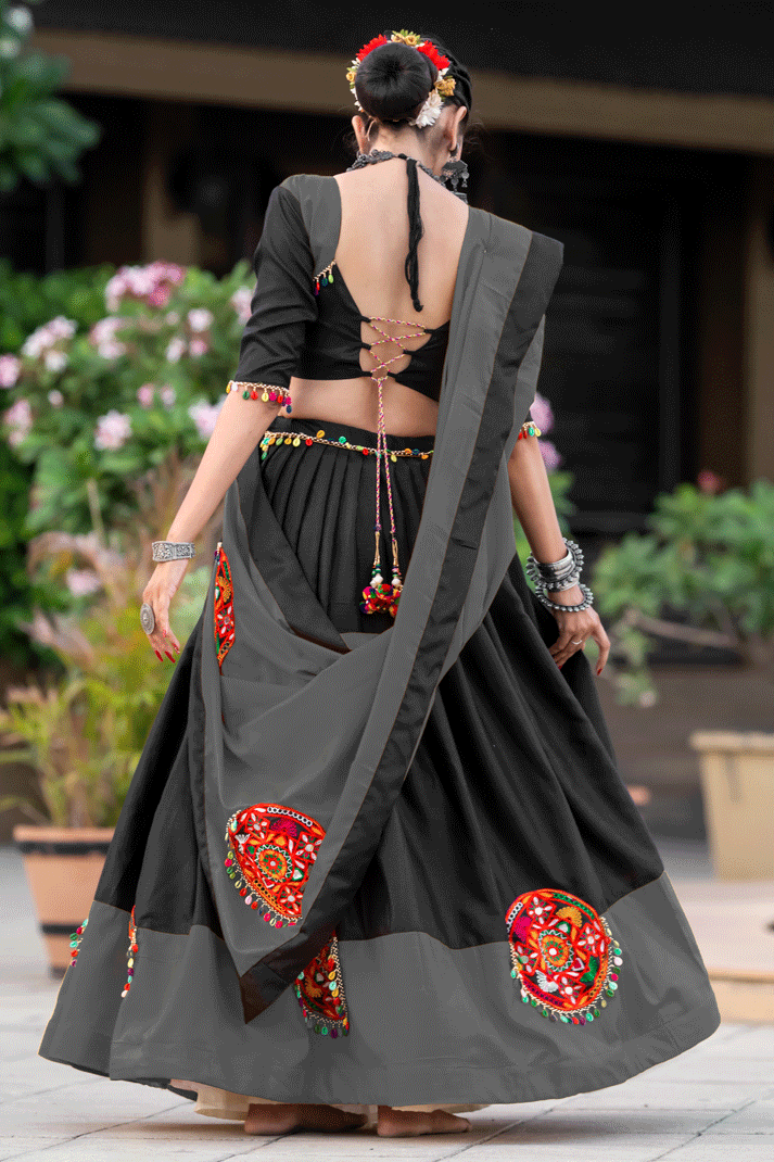 black and grey chaniyacholi for garba