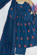 embroidered cotton workwear dress