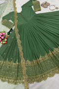 ethnic anarkali gown set