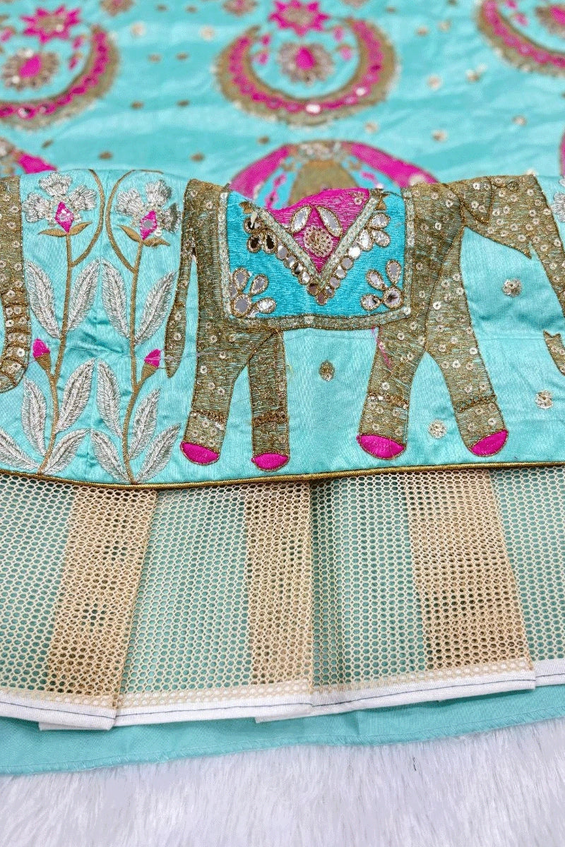 ethnic embroidery lehenga for women