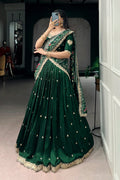 ethnic green lehenga for wedding