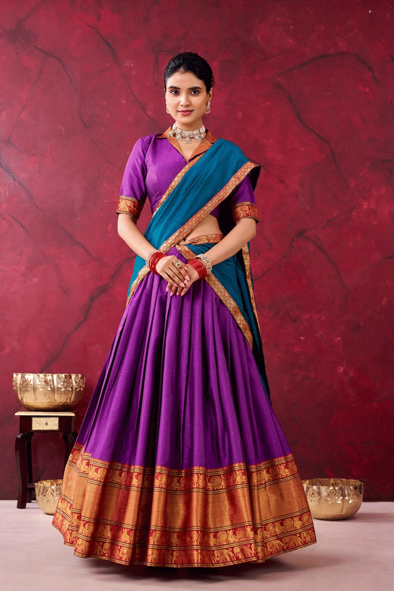 ethnic half saree for wedding