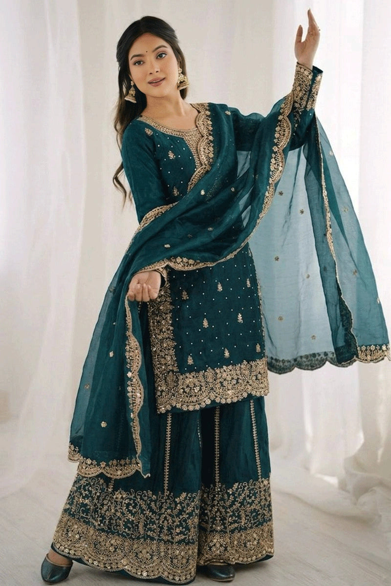 ethnic plazo dress for girls