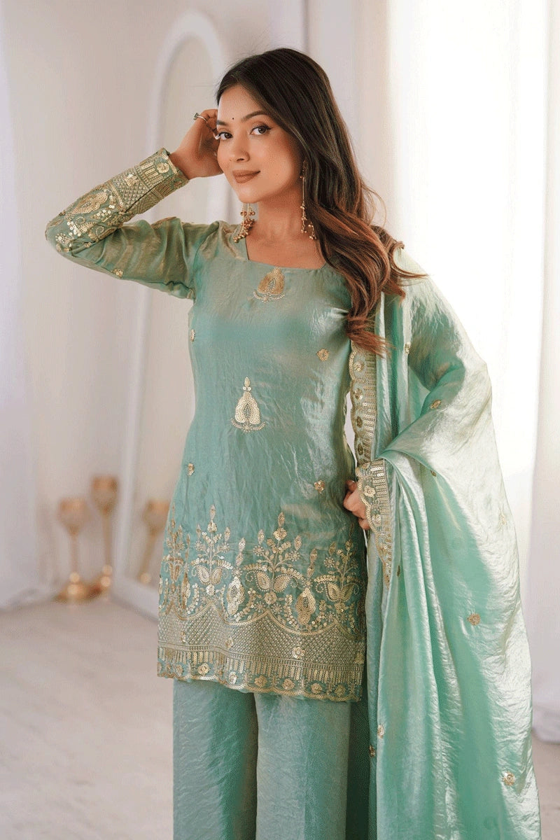 ethnic sharara palazzo outfit
