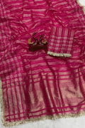 ethnic tissue silk saree for wedding