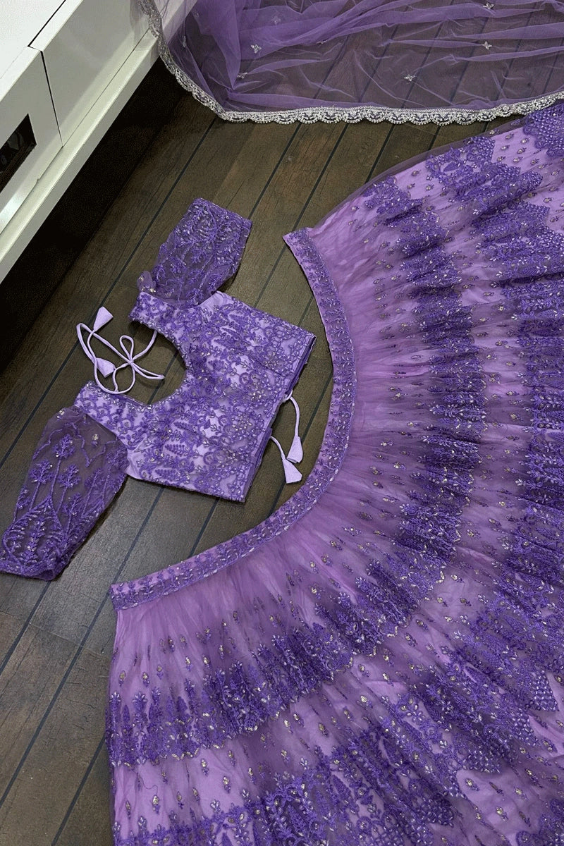 ethnic zari work lehenga set