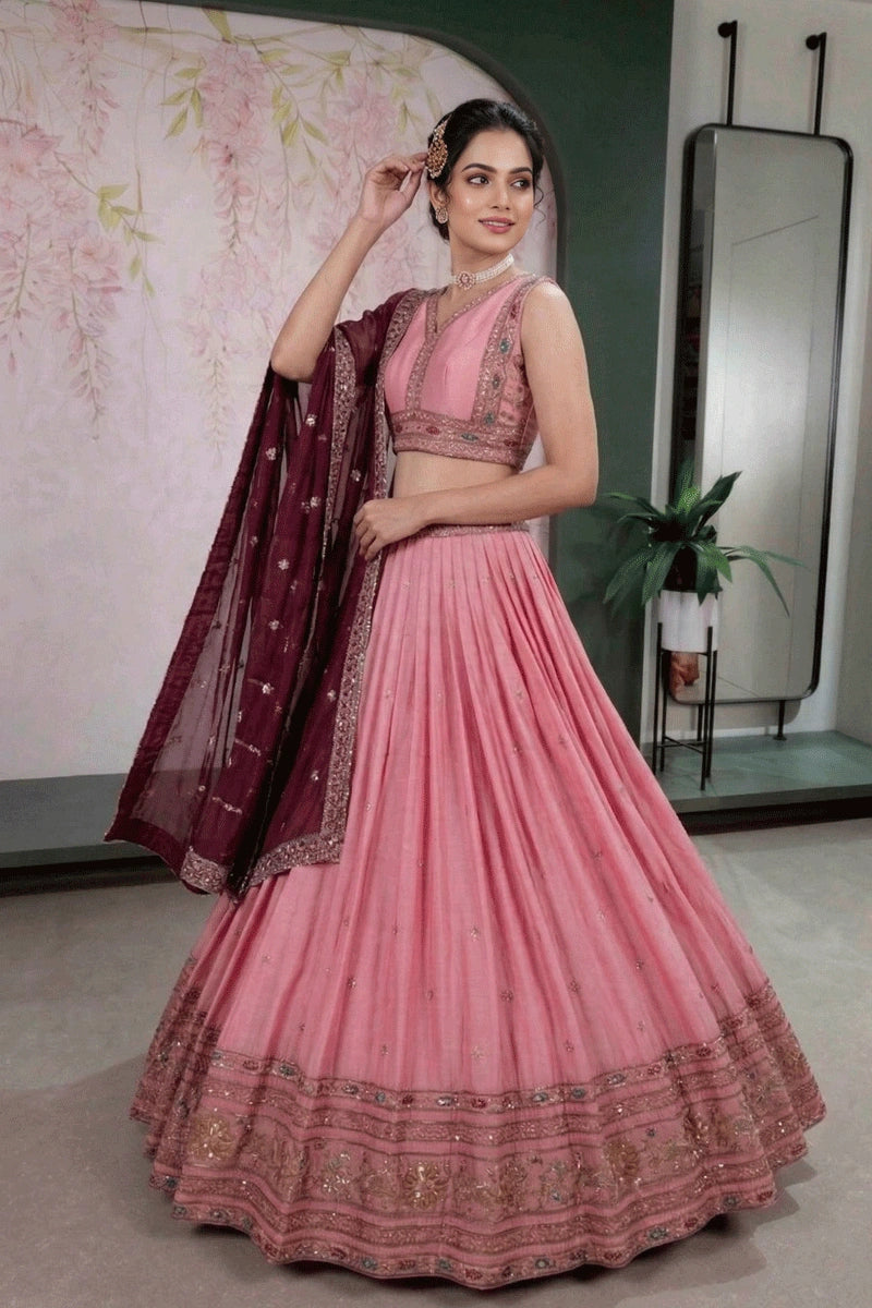fashionable reception lehenga