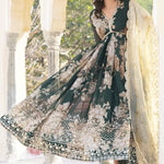 floral print gown design for raksha bandhan