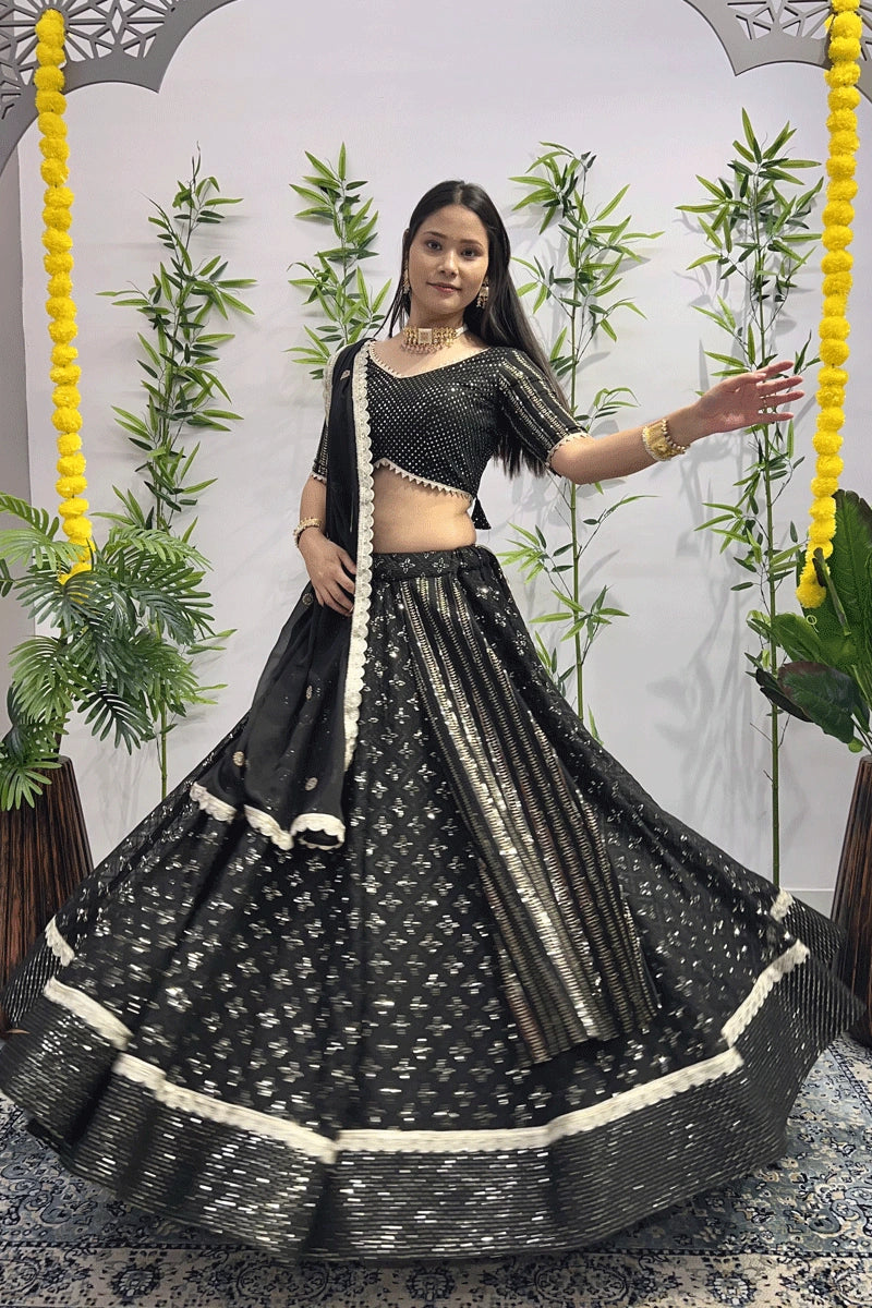 full black colour chaniya choli