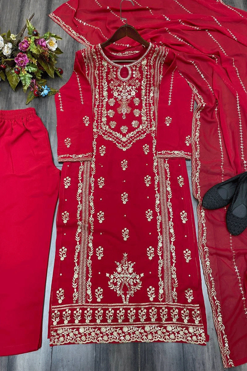 full red colour pair for karwa chauth 