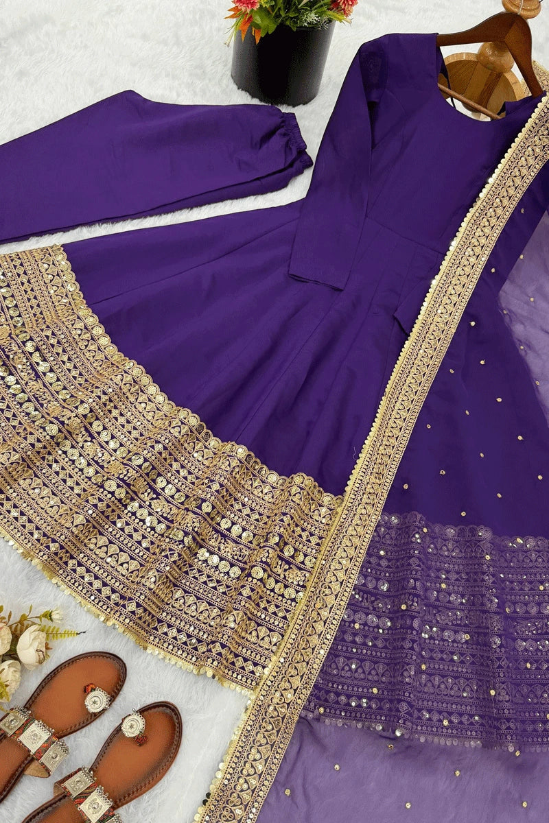 full sleeve anarkali dress