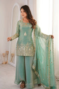 full sleeves sharara palazzo set