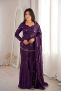 full sleeves sharara top for girls