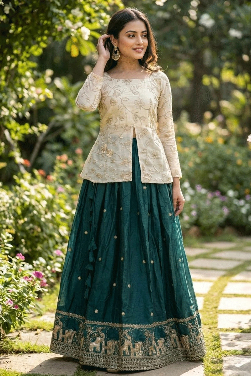 fully stitched lehenga choli for wedding guest