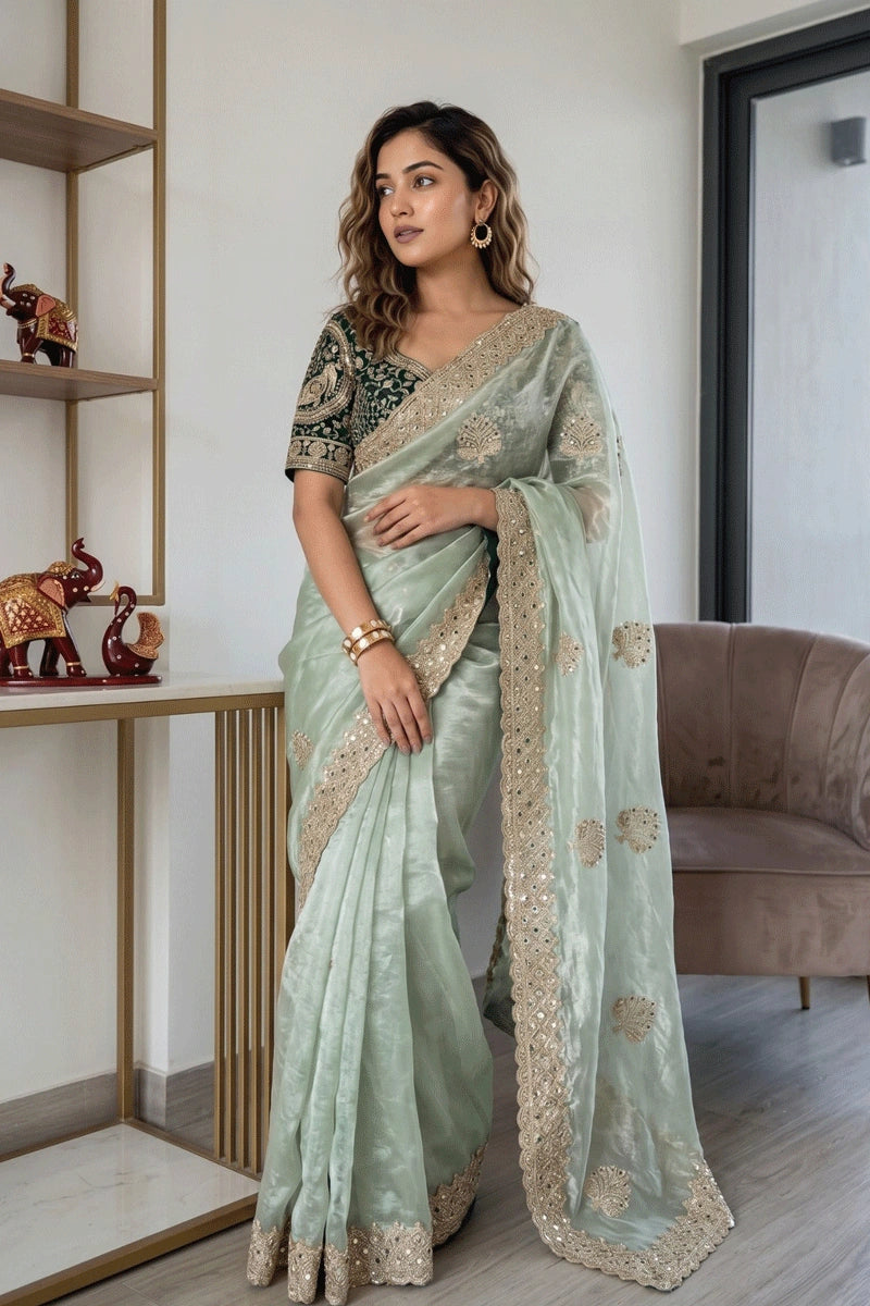 fully stitched saree for women