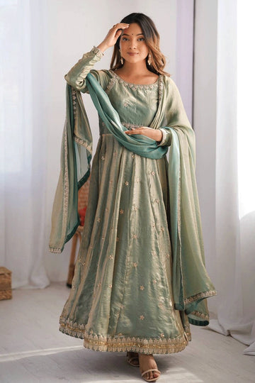 gen z anarkali dress for girls