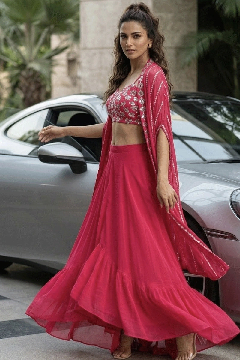 sangeet special skirt with koti