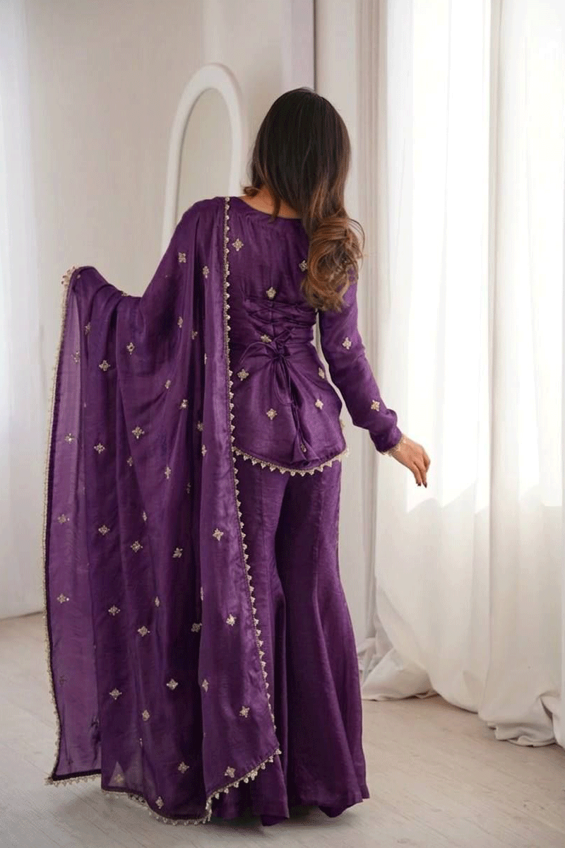 gen z sharara suit design