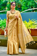 golden saree for onam