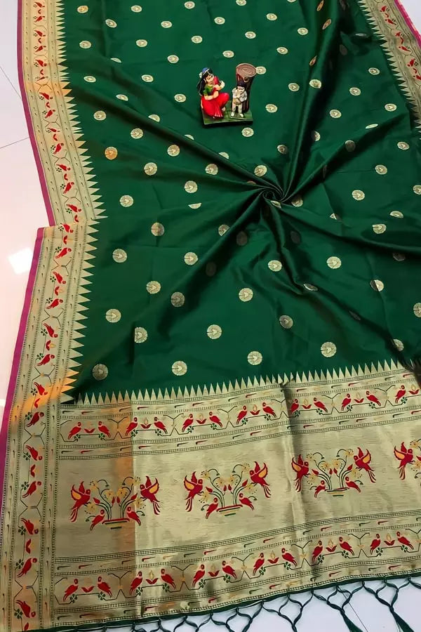 Kanchipuram Silk Paithani Saree Blouse Designs Catalogue - Anaya Designer Studio