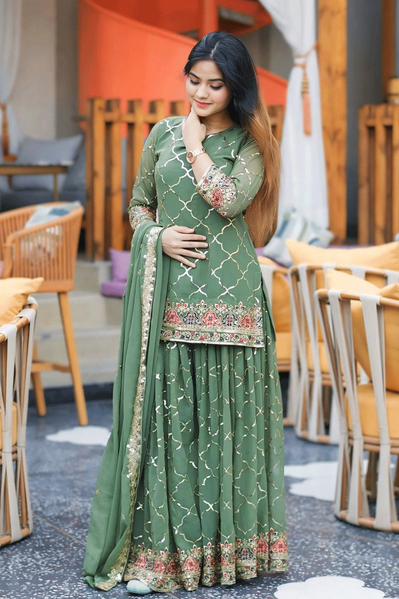 green-plazo-with-dupatta