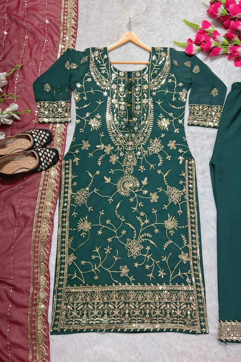 green colour dress for diwali festival