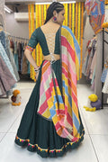 green colour lehenga choli