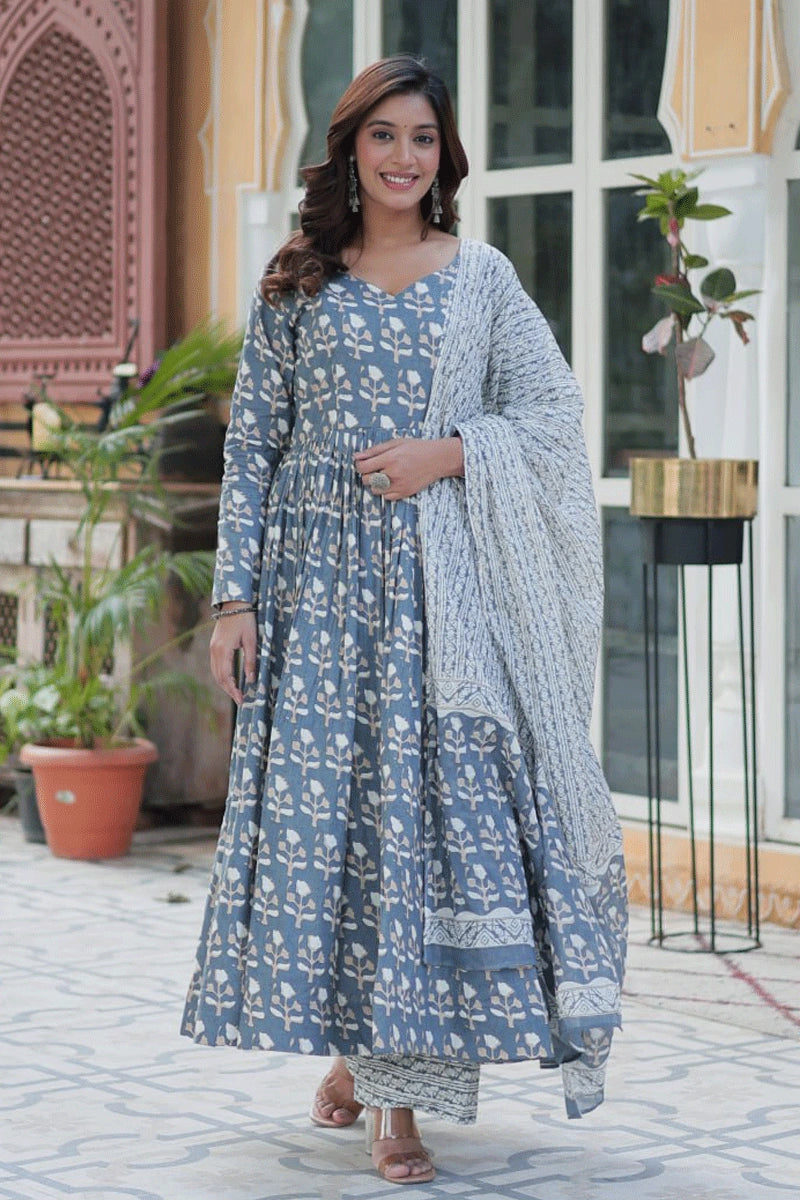 Full Pair Cotton Kurti With Dupatta