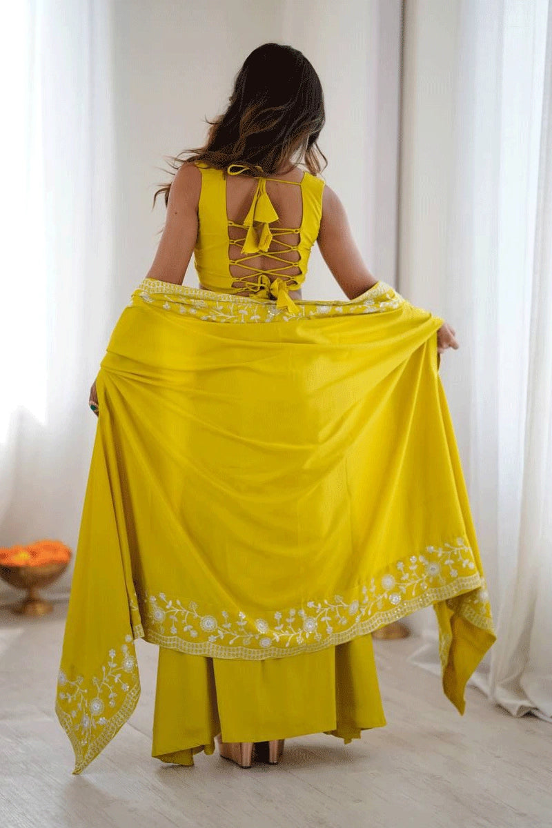 haldi ceremony indo western outfit