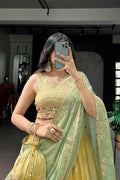 haldi ceremony lehenga for bride