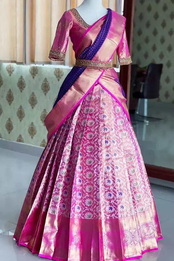Half and Half Kanchipuram Silk Sarees - Anaya Designer Studio