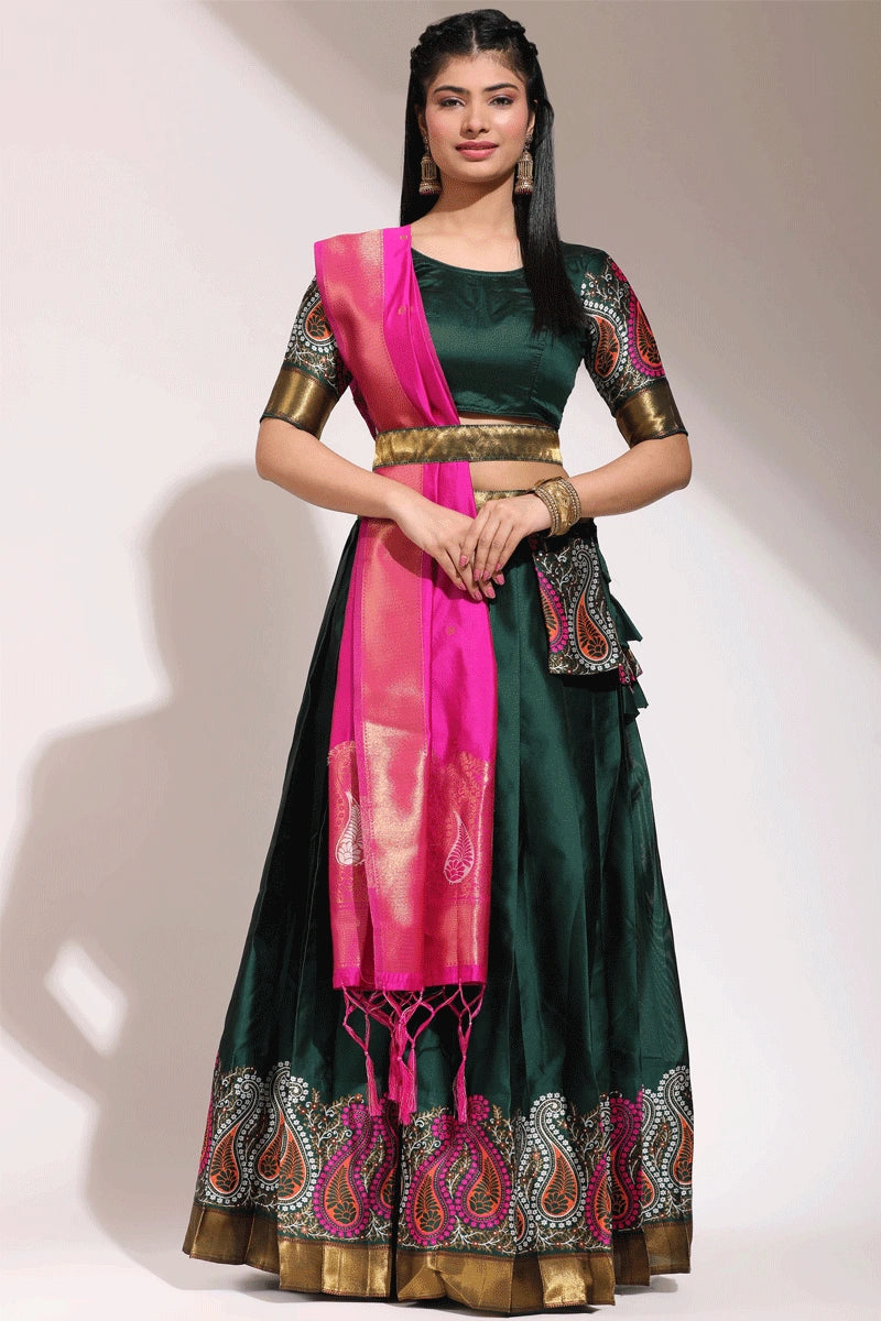 half saree for south indian marrige