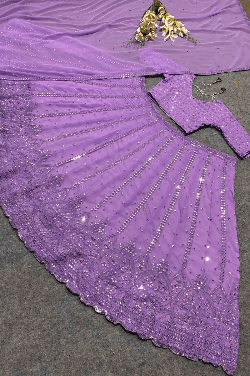 light purple lehenga choli for wedding