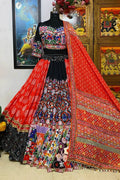 heavy flair multi colour chaniya choli for garba