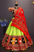 heavy gamthi work chaniya choli for garba