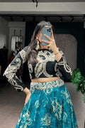 heavy sequence embroidery lehenga