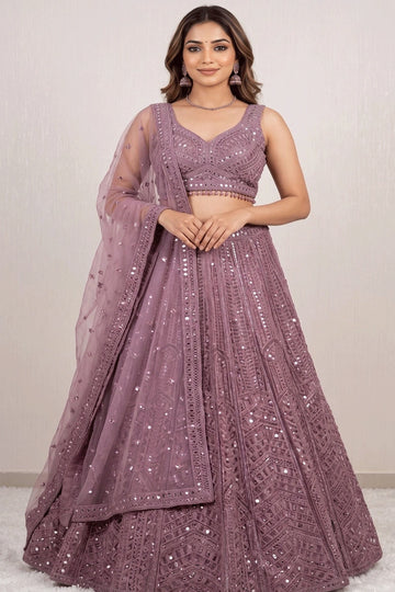 heavy sequin work lehenga choli